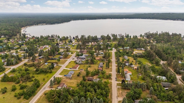 2731 Gregory St, Lewiston, MI 49756 - aerial view of property's location featuring a nearby body of water and nearby suburban area