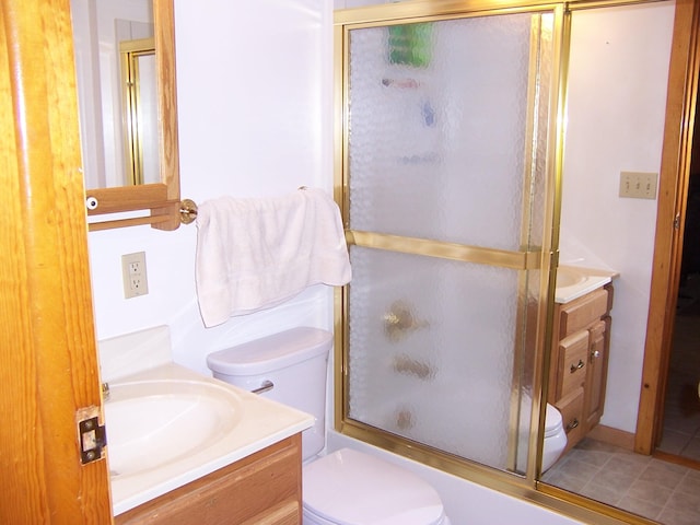 409 Marvin Rd, Roscommon, MI 48653 - full bathroom featuring vanity and enclosed tub / shower combo