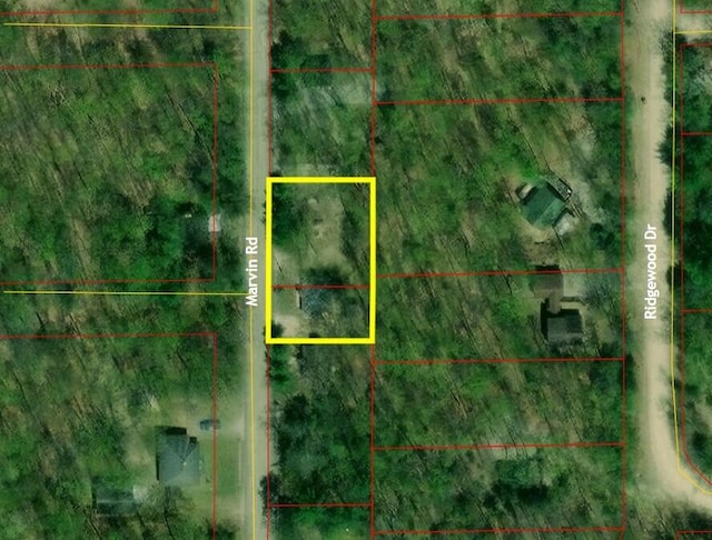 409 Marvin Rd, Roscommon, MI 48653 - aerial view of property's location