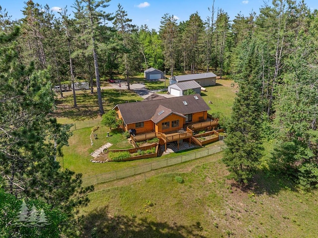 881 N Red Oak Rd, Lewiston, MI 49756 - view of subject property with a heavily wooded area