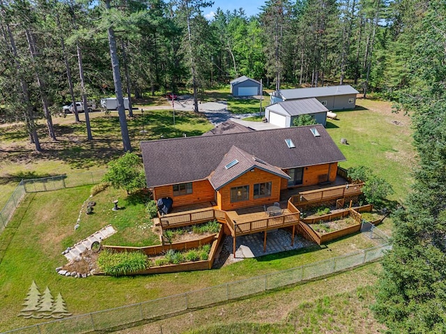 881 N Red Oak Rd, Lewiston, MI 49756 - view from above of property