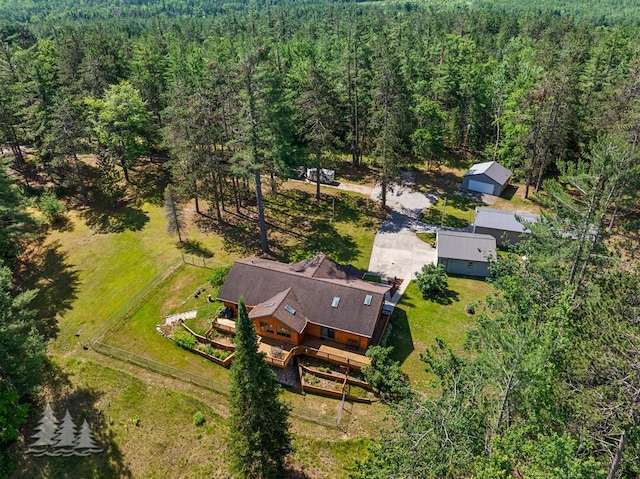 881 N Red Oak Rd, Lewiston, MI 49756 - view of subject property with a heavily wooded area