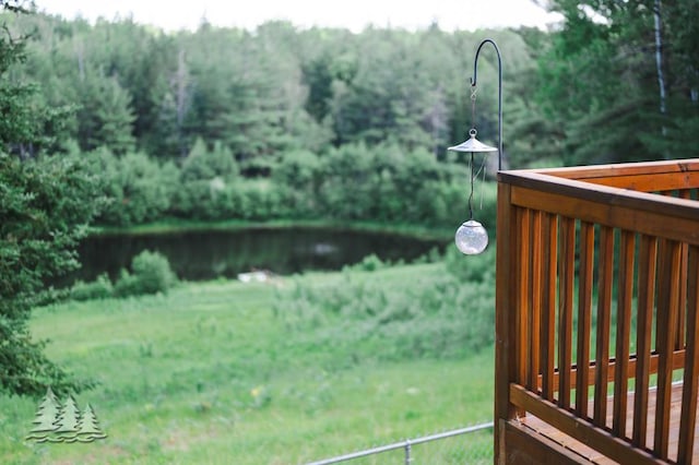 881 N Red Oak Rd, Lewiston, MI 49756 - view of yard with a water view and a wooded view