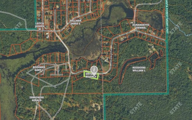 15939 Hiawatha Trl, Atlanta, MI 49709 - aerial overview of property's location