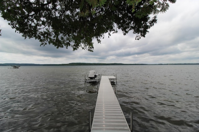 2150 Danish Landing Rd, Grayling, MI 49738 - dock featuring a water view