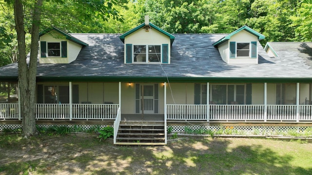 7090 Nancy K Dr, Hale, MI 48739 - farmhouse featuring covered porch