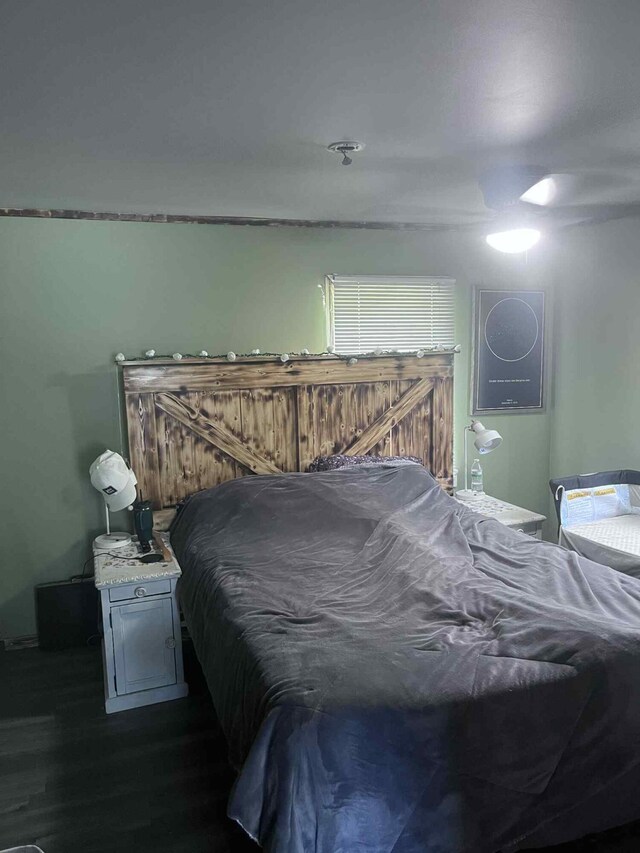 4130 Werth Rd, Alpena, MI 49707 - bedroom with dark wood-style flooring