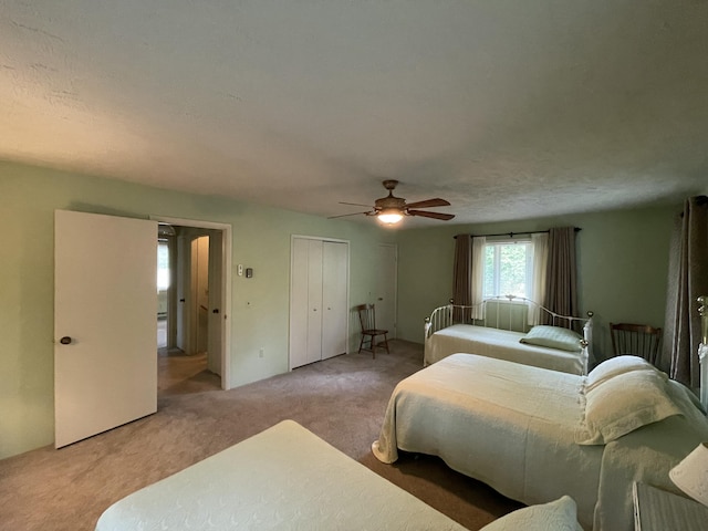 982 Shaggy Bark Ct, Gaylord, MI 49735 - carpeted bedroom with ceiling fan and a closet