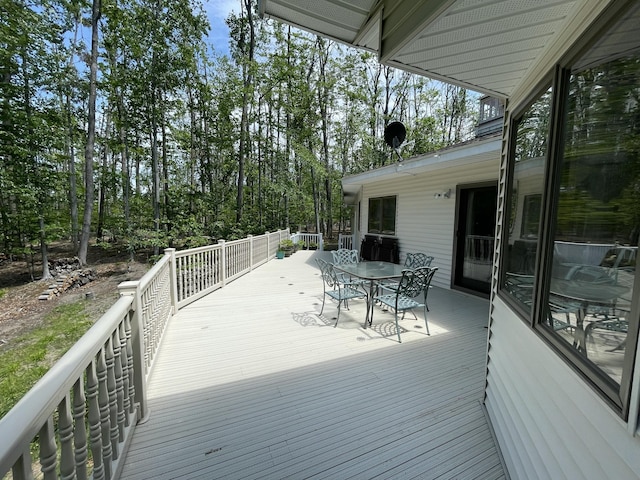 982 Shaggy Bark Ct, Gaylord, MI 49735 - deck with outdoor dining area