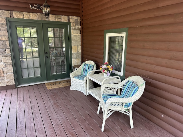 5127 Crestwood Rd, Lewiston, MI 49756 - deck with french doors