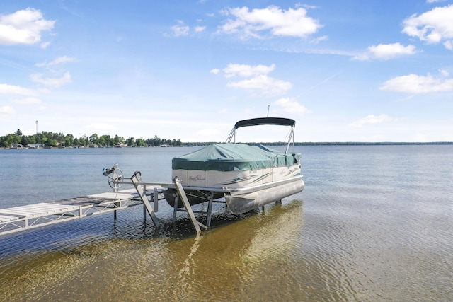 12328 W Shore Dr, Houghton Lake, MI 48629 - dock area featuring a water view