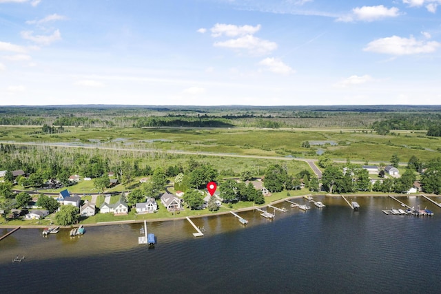 12328 W Shore Dr, Houghton Lake, MI 48629 - aerial overview of property's location featuring a large body of water