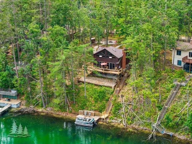6609 Honey Ln, Johannesburg, MI 49751 - view of subject property with a large body of water