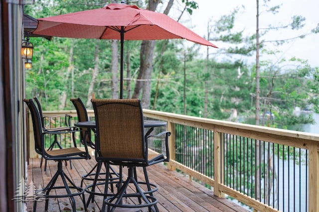 6609 Honey Ln, Johannesburg, MI 49751 - view of deck