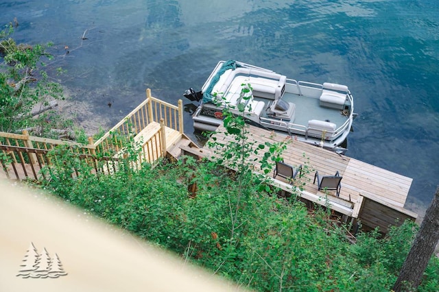 6609 Honey Ln, Johannesburg, MI 49751 - dock area featuring a water view
