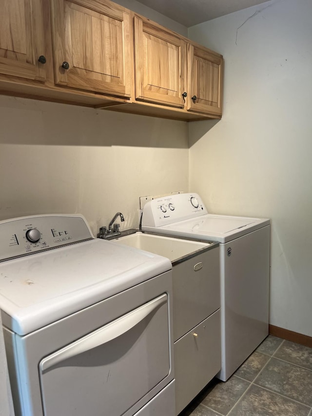 2359 Watson Hills Trl, Vanderbilt, MI 49795 - washroom with cabinet space and separate washer and dryer