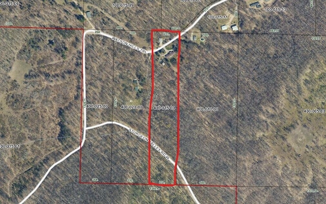 2359 Watson Hills Trl, Vanderbilt, MI 49795 - map / location with property boundaries highlighted