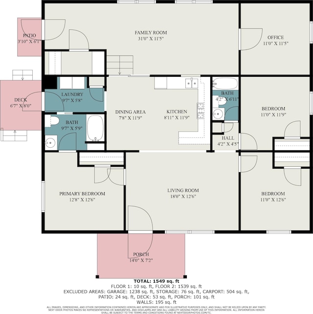 6691 Boone Ln, Vanderbilt, MI 49795 - view of floor plan / room layout