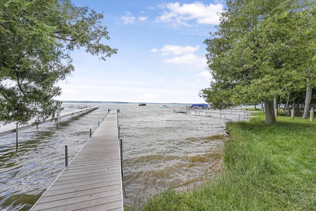 120 Clyde St, Roscommon, MI 48653 - dock area featuring a water view