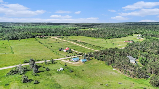 1680 W Huffman Lake Rd, Vanderbilt, MI 49795 - view of property location featuring rural landscape and a forest