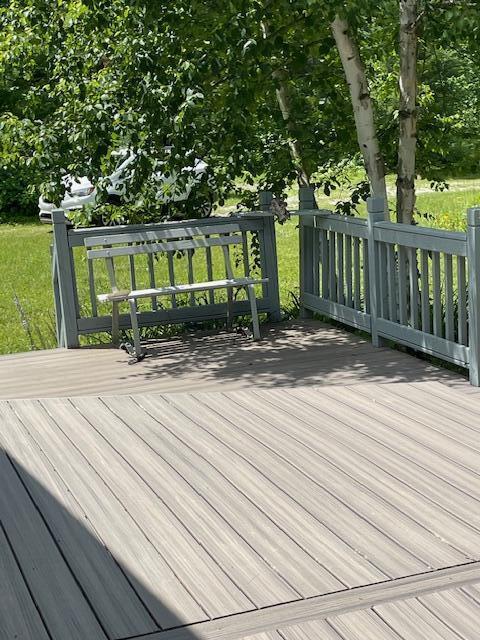 22551 Theiner Trl, Hillman, MI 49746 - view of wooden terrace