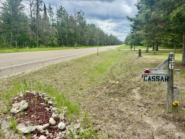 36 S Mcmasters Bridge Rd, Grayling, MI 49738 - view of asphalt street featuring a wooded view