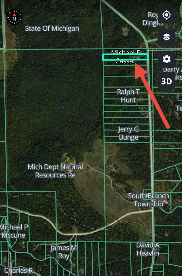36 S Mcmasters Bridge Rd, Grayling, MI 49738 - aerial view of property's location