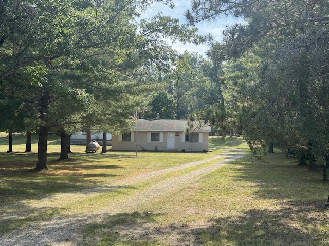 36 S Mcmasters Bridge Rd, Grayling, MI 49738 - view of front facade featuring driveway and a front yard