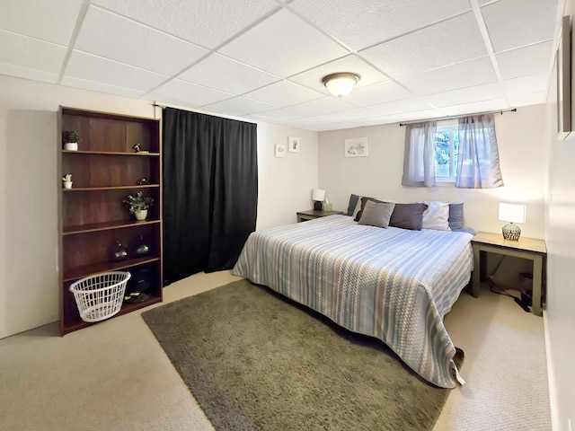 7931 Mill St, Vanderbilt, MI 49795 - bedroom with a drop ceiling and carpet floors