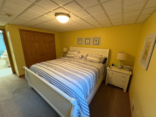 169 Pine Bluffs Rd, Roscommon, MI 48653 - carpeted bedroom featuring a closet