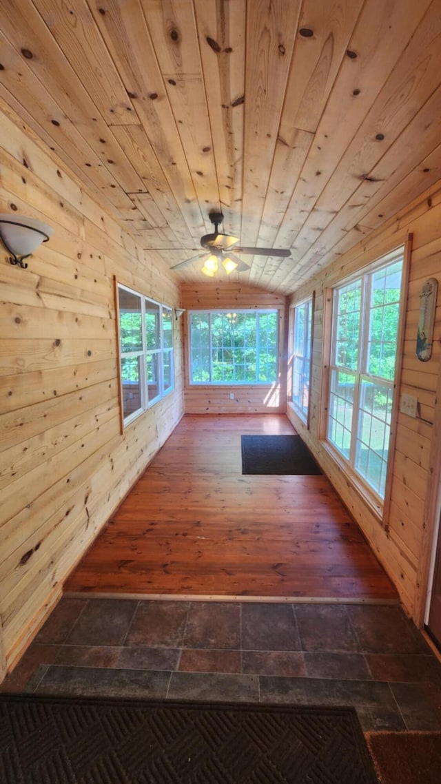 1025 Lake Side Trl, Barton City, MI 48705 - unfurnished sunroom with vaulted ceiling
