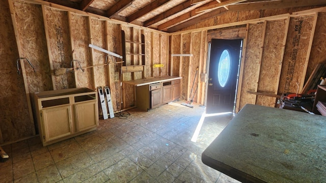 1025 Lake Side Trl, Barton City, MI 48705 - miscellaneous room with vaulted ceiling