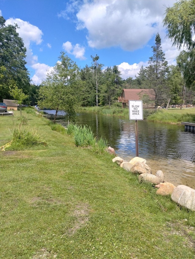 19241 Pine Tree Ct, Hillman, MI 49746 - view of yard with a water view