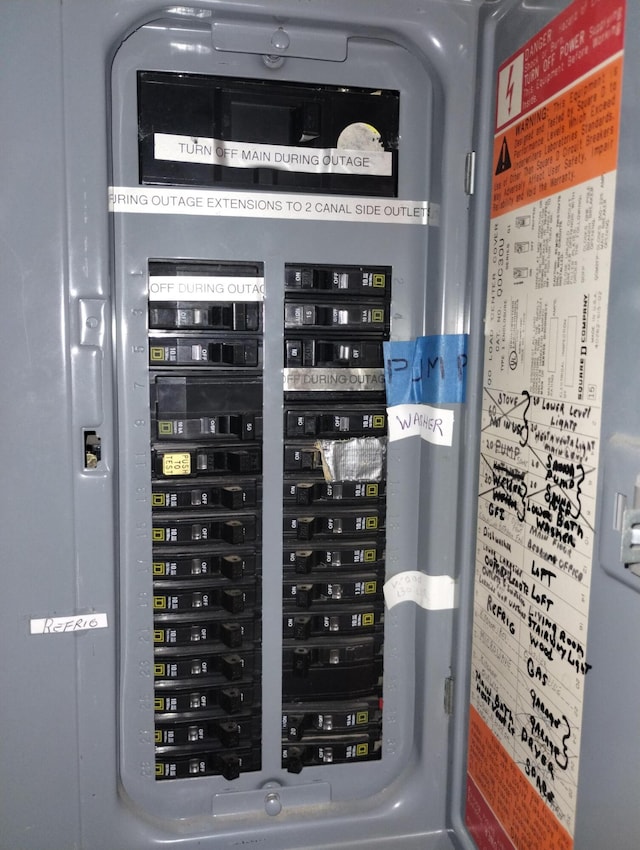 19241 Pine Tree Ct, Hillman, MI 49746 - utility room with electric panel