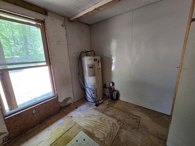 8361 Brookfield Dr, Elmira, MI 49730 - utility room featuring electric water heater