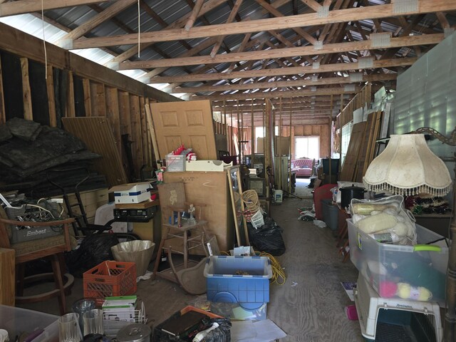 8361 Brookfield Dr, Elmira, MI 49730 - misc room with vaulted ceiling