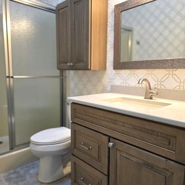 176 Long Rapids Rd, Alpena, MI 49707 - bathroom featuring vanity and a stall shower