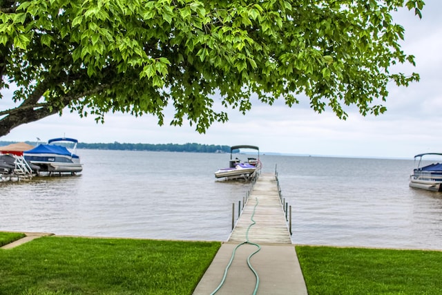 11920 W Shore Dr, Houghton Lake, MI 48629 - dock with a water view