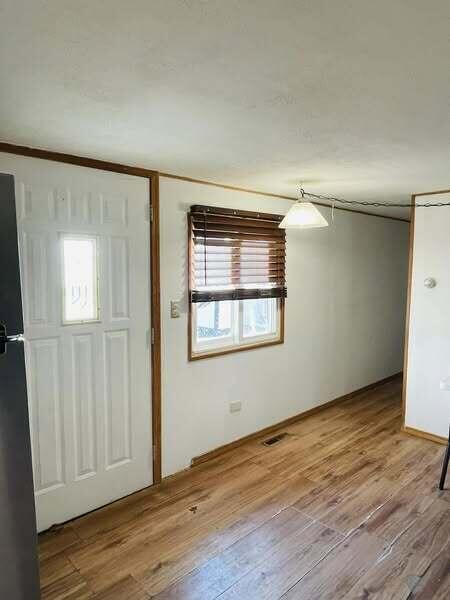10279 N Sherman Rd, Frederic, MI 49733 - entryway featuring wood finished floors