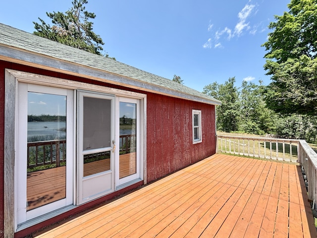 1950 Highbank Trl, Lewiston, MI 49756 - view of wooden deck