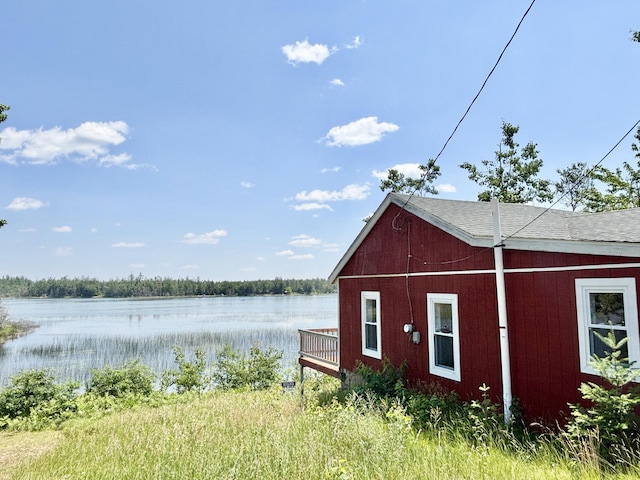 1950 Highbank Trl, Lewiston, MI 49756 - view of outbuilding with a water view