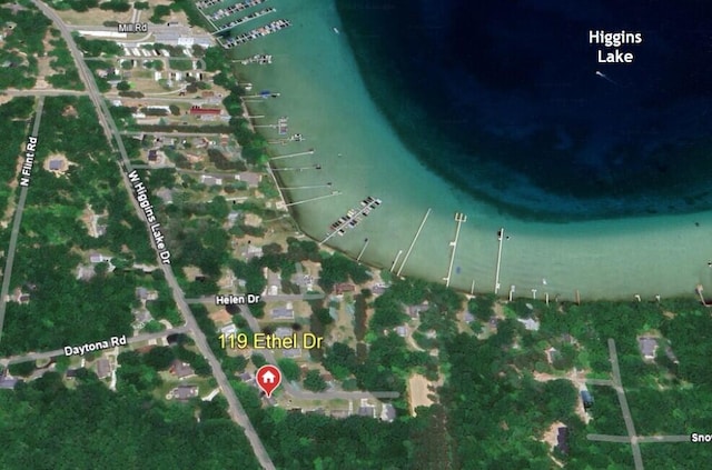 119 Ethel Dr, Roscommon, MI 48653 - aerial map of property and surrounding area