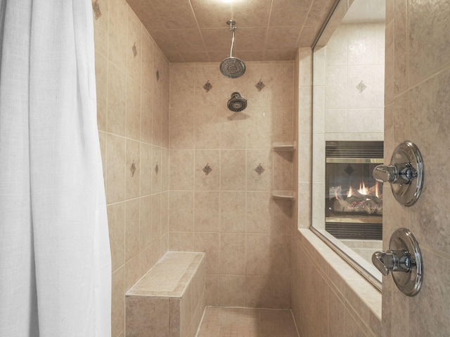 6552 High Trees Ct, Gaylord, MI 49735 - full bathroom with a tile shower