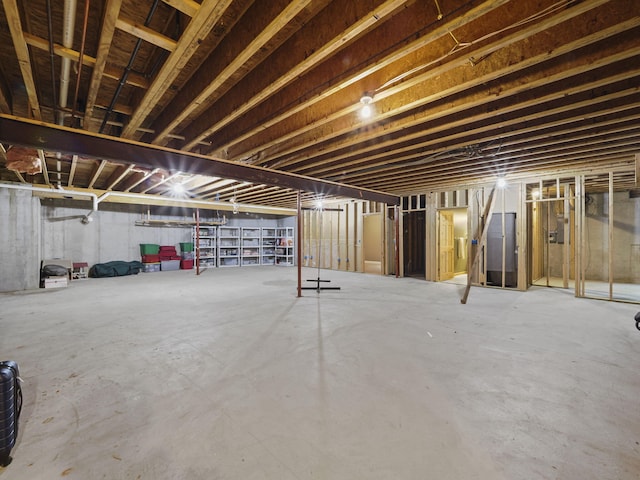 6552 High Trees Ct, Gaylord, MI 49735 - view of unfinished basement