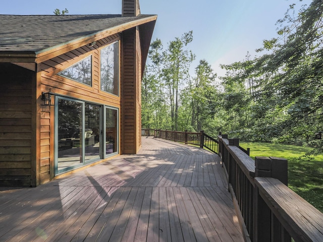 6552 High Trees Ct, Gaylord, MI 49735 - view of wooden deck