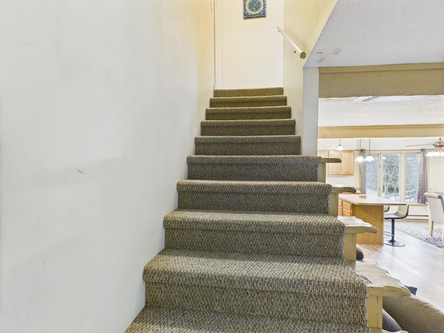 5589 Algonquin Rd, Gaylord, MI 49735 - stairway with wood finished floors