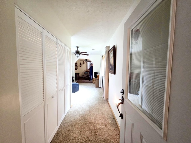 6416 Jimary Ln, Gladwin, MI 48624 - corridor with light carpet