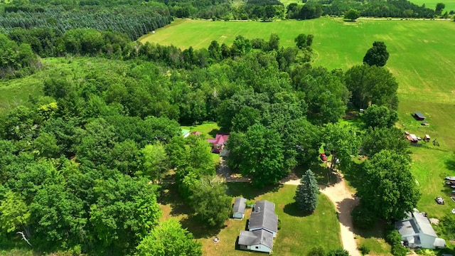 6416 Jimary Ln, Gladwin, MI 48624 - overview of rural landscape with a forest