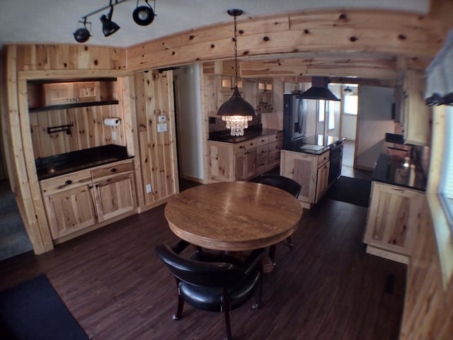 117 Vienna Ct, Houghton Lake, MI 48629 - dining space featuring dark wood-type flooring