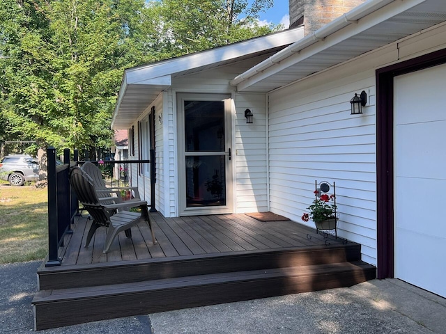 332 Pingree St, Roscommon, MI 48653 - view of wooden terrace